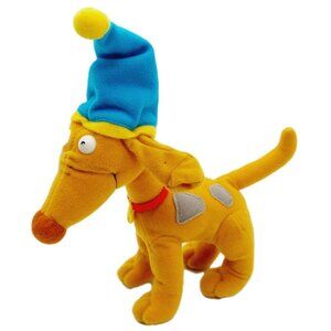 Rugrats Spike the Dog 6" Plush Stuffed Mattel 1998 Wearing Blue Hat READ